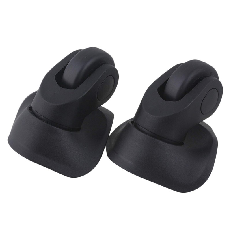 Yibuy 2 x Black Left&Right 9.1cmx9.7x4.9cm DIY Luggage Wheels Replacement