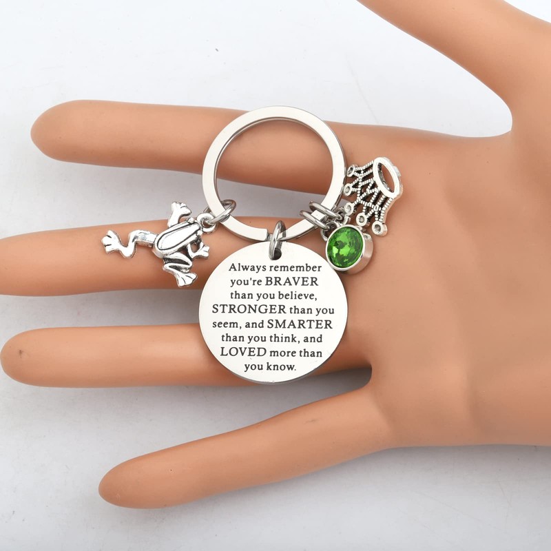 WSNANG Frog Inspired Gift You Are Braver Stronger Smarter Than