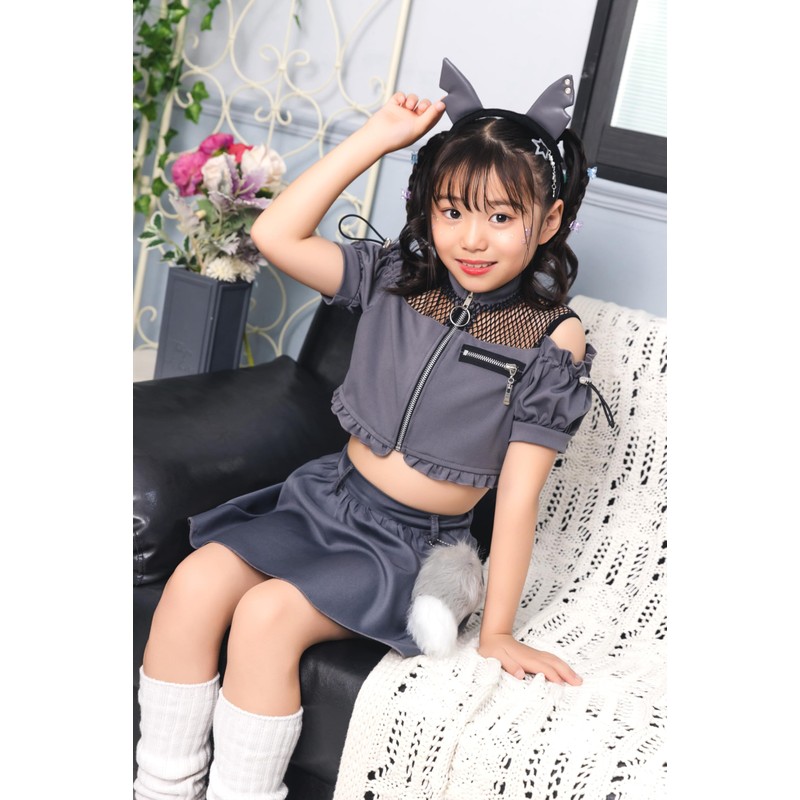 Clear Stone Halloween Toxic Wolf Kids Cosplay, 55.1 inches (140