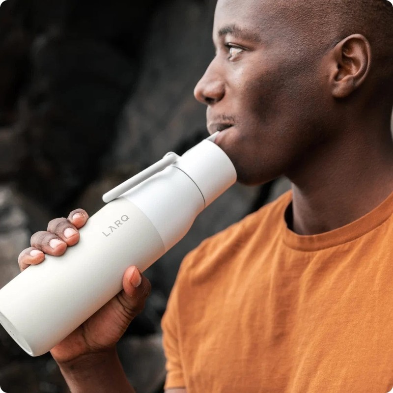 LARQ Filtered Water Bottle 740mL, Obsidian Black
