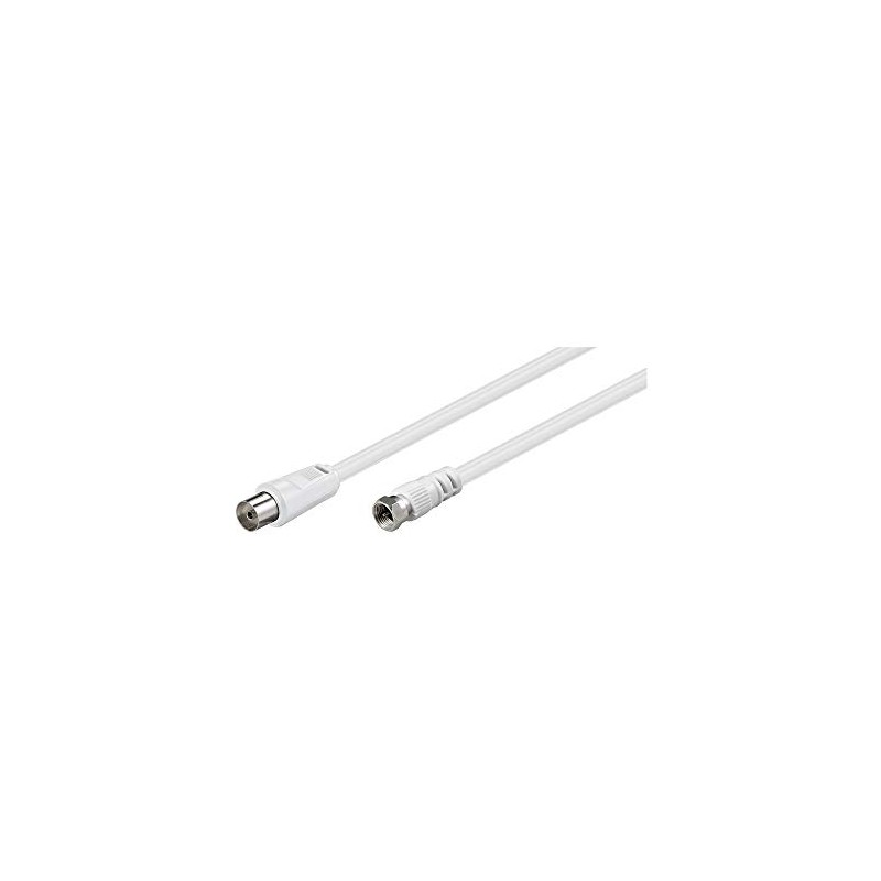 Goobay 11830 SAT Antenna Adapter Cable (<70 dB), 2X Shielded,