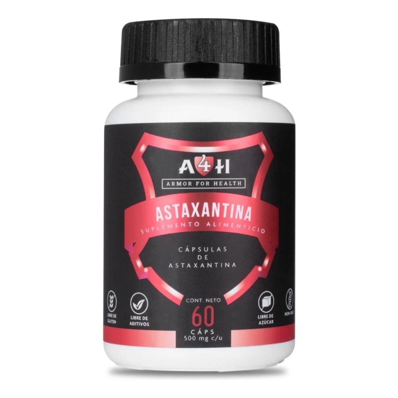 Salud Suplemento A4h Astaxantina 18mg 60 Cápsulas 2 Meses Sabor