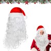Gxlaihly Santa Beard Wig Hat Set, Santa Claus Wig and