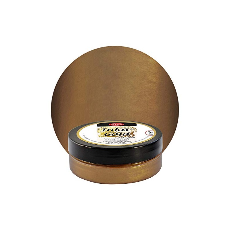 Viva Decor Inka Gold Gilding Wax2.3 oz (Golden Brown) -