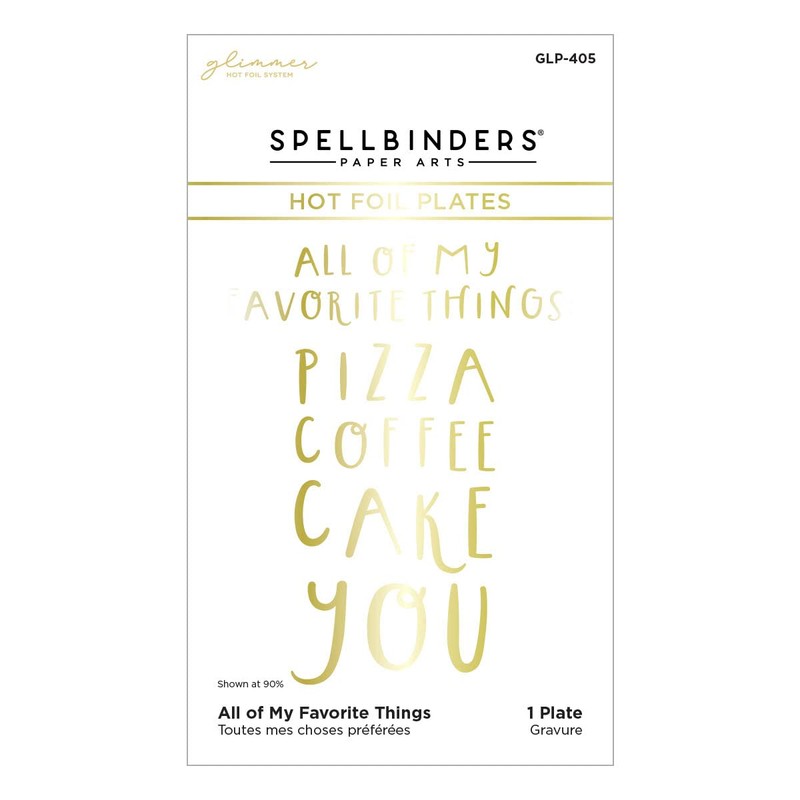 Spellbinders All of My Favorite Things Glimmer Hot Foil Plate,