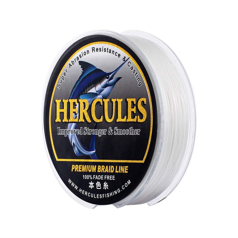 Hercules Fade-Resistant 8-Strand Braided PE Fishing Line, Long Cast, Strong,