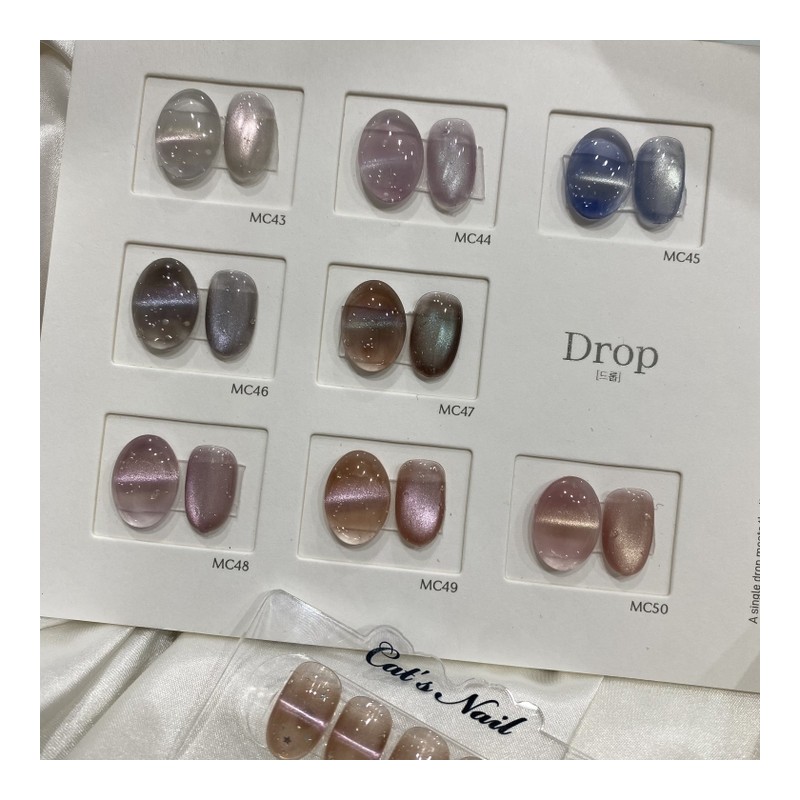 Barcode Magnetic Nail Handmade Nail Tips - Oval / 바코드