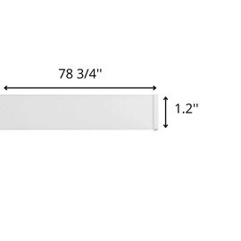 STAS Cliprail Max Picture Hanging System Set White - Rail System for Art and Pictures Without Nails - Mirror Track System - Covers 6.56ft (200 cm) of Wall Space + Installation Kit