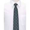[COLORATA] Carolata Dinosaur Ancient Biological Pattern Necktie (100% Silk /
