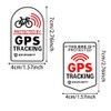 4pcs 2.76'' Anti-Theft GPS Bike Security Sticker, Waterproof Exterior Accessories