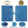 Funda para pasaporte con bloqueo RFID, funda de piel para
