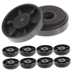 LABRIMP 10pcs Speaker Isolation Feet Round Speaker Base Mats for Vibration Absorption HiFi Isolation for Turntables and Audio Equipment