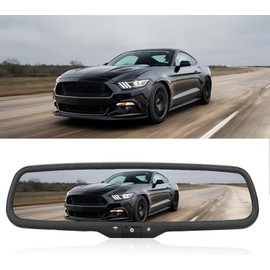 Headerbs Car Rearview Mirror Monitor, 4.3inch Car Rearview Mirror Auto Dimming Monitor With Bracket Black