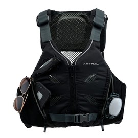 Astral, EV-Eight Unisex PFD, Breathable Life Jacket for Kayaking, Touring, Canoeing, Space Black, M/L