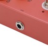 Distortion Pedal Dark Red Metal Classic British Rock Monoblock Guitar