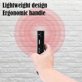 High-Sensitivity Wall Scanner & Metal Detector - Adjustable Alert for Pipes and Wires - Multifunctional Stud Finder for Adults - Durable Plastic Design (Black, Model WPP123)