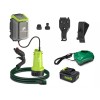 FLUENTPOWER Cordless Submersible Rain Barrel Water Pump Kit 18V Battery