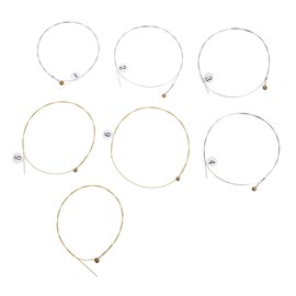 Garneck 7pcs Replacement Metal Strings for 7 String Lyre Harp - Professional Lyre Harp String Kit - for Musicians and String Instrument Enthusiasts in The UK