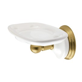 Kingston Brass BA1116BB Victorian Toothbrush and Tumbler Holder, Brushed Brass