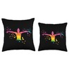Synchronized Swimming Colorsplash Team Artistic Swim Throw Pillow
