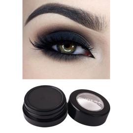 MEICOLY Black Single Eyeshadow,Pressed Powder Matte Eye shadow,Ash Eye Black Powder,Opaque Vegan Cruelty Free High Pigment Eyeshadow for Day & Night,Black