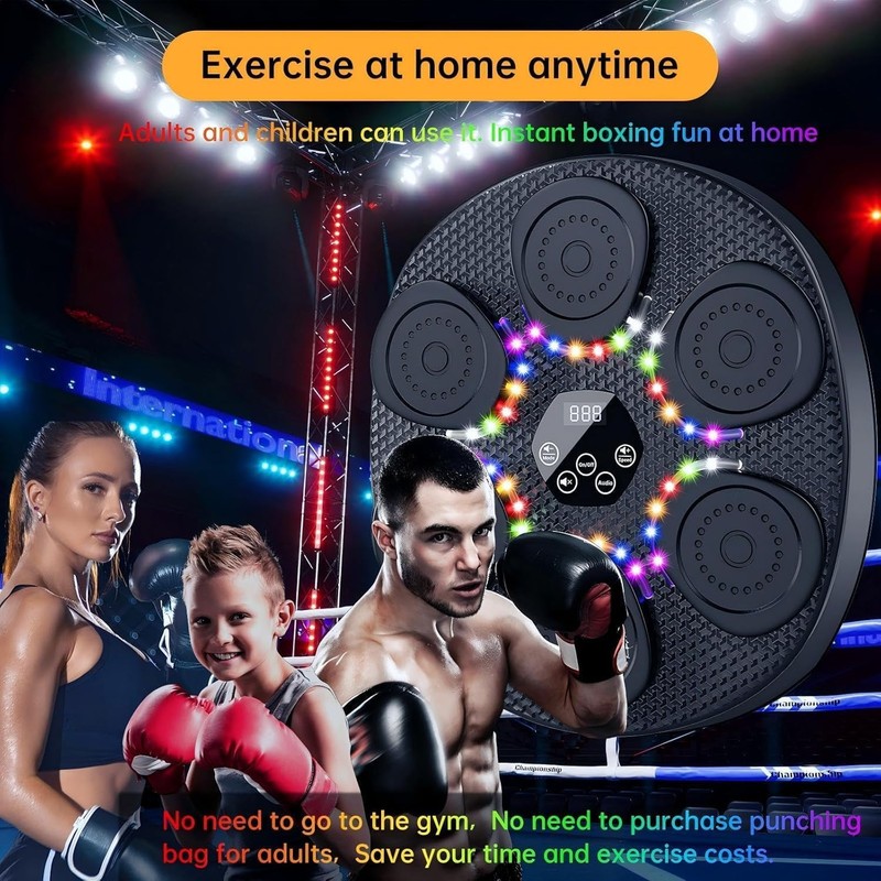 GUKANUYI Smart Music Boxing Machine with Gloves, Fun Boxing Game