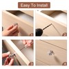 uxcell 2 Pcs Crystal Cabinet Knobs 24 mm Drawer Pulls