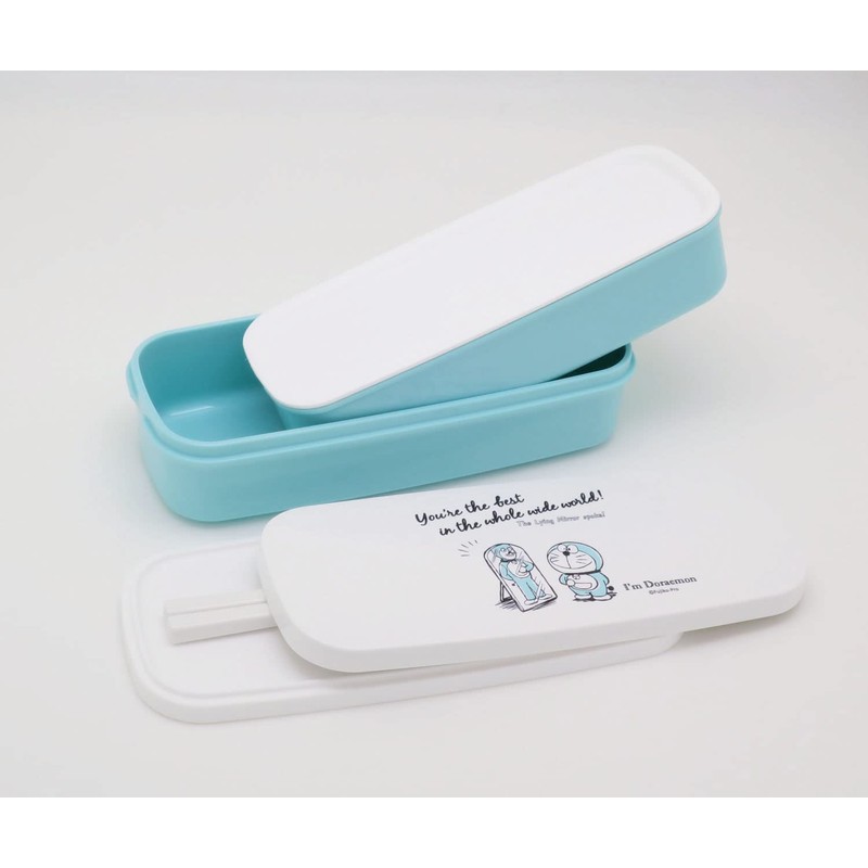 OSK PW-28K Doraemon Lunch Box, 2-Tier (with Partitions), Made in