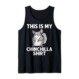 Cool Chinchilla For Men Women Animal Lover Rodent Zookeeper Tank Top