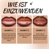Noerrors Brauner Lip Gloss Liner Set Glitzer Schimmer Nude Lip
