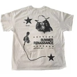 Renaissance Beyoncé RWT 2023 Renaissance World Tour White Cowgirl Style T Shirt NEW SMALL