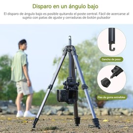 ULANZI Ombra Video II Trípode para cámara con Cabezal Fluido,157CM