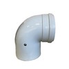 Uzman-Versand, 90° Concentric Air/Exhaust Elbow Diameter 80/125 mm, Inner Plastic