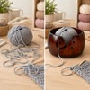 Wooden Yarn Bowl for Knitting & Crochet - Smooth Pine