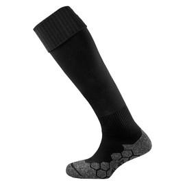 Mitre Division Plain Football Adult Sock, Black Senior/7-12
