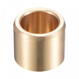 sourcing map Sleeve Bearings 15mm Bore 21mm OD 20mm Length Cast Brass Self-Lubricating Bushing
