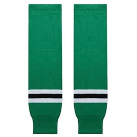 EALER HSK Series Multiple Colors Knit Hockey Socks Junior To Senior, #090green, 24-26