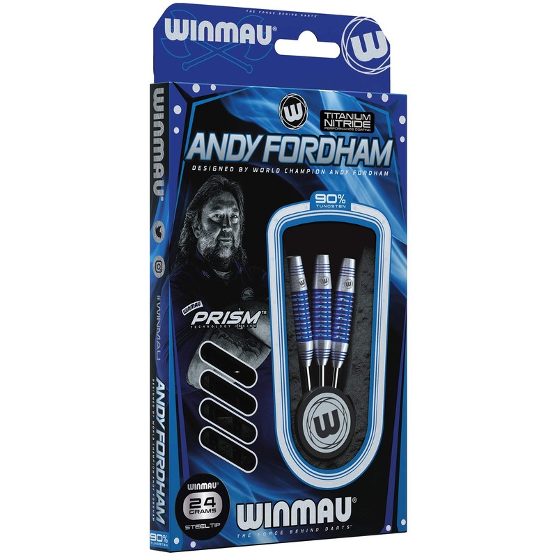 WINMAU Andy Fordham Special Edition Tungsten Steeltip Darts Set 24g