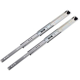 KINGO Heavy Duty Drawer Slides One Pair of 22 Inch Ball Bearing 250 LB Capacity,Industrial Full Extension Cabinet Drawer Slides,Slide Rails Available in 16'',18'',20'',22'',36'' Lengths