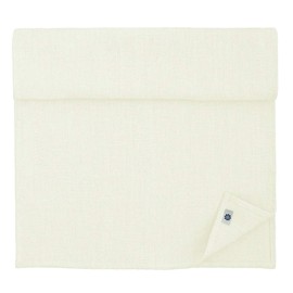Linen & Cotton Lovely Stonewashed Table Runner RUSTICO, 100% Linen - 44 x 270cm (17.6''x 108''), Milk-White