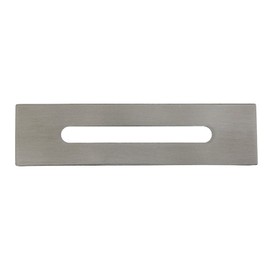 Kingston Brass TC4018 Made to Match Bathtub Overflow Hole Cover, 4-1/8'' (L) x 1-1/16'' (W) x 7/16'' (H), Brushed Nickel