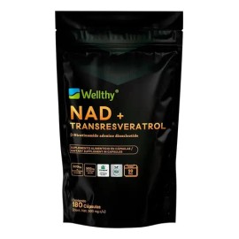 Wellthy Nad Y Tranresveratrol 180 Caps. Sabor Sin Sabor                                                                                               