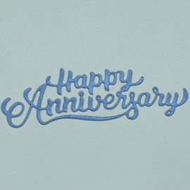 an Elegant 'Happy Anniversary' Metal Cutting Die, Die Cutter for Card Making, Paper Crafts, Scrapbooking, DIY Crafting, Sentiments A6
