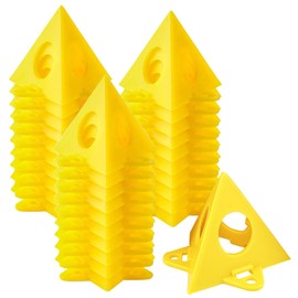Pyramid Stand, 30 Pieces Yellow Cone Stand Paint Stand, Painter's Stand, Paint Holder, Mini Cone Paint Stand, for Canvas, Cabinet Doors, Handmade