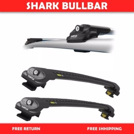 Turtle Dacia DUSTER (HS) 2010-2013 For Roof Rack Cross Bars Black Pair