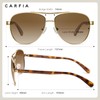 CARFIA Polarized Sunglasses for Women UV Protection Acetate Arms Metal