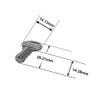QCAA Single Small Sliding Window Security Lock, Aluminum, White Coated,