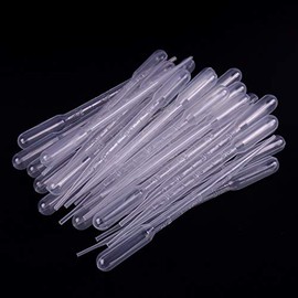 Vogueing Tool Disposable Plastic Droppers Plastic Pasteur Pipettes Measuring Transfer Pipettes Eye Dropper for Experiment, Painting (3ML, Pack of 100)