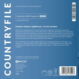 Abacus Cards General Male Blank/Birthday Card - Big Waves at Seaham Harbour Lighthouse - Eco-Friendly & Recyclable - From the BBC Countryfile Range