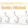 ROOREVO Wall Mounted Coat Rack 24 Inches with 6 Hooks